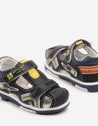 bellamila Sandale bleumarin cu model geometric Linasenia