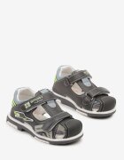 bellamila Sandale Gri cu Model Geometric Linasenia