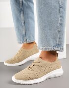 bellucci Sneakers Bej cu fața perforată Grellio