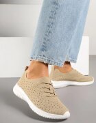 bellucci Sneakers Bej cu fața perforată Grellio