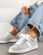 bellucci Sneakers Gri Decorați cu o baretă Zrulla