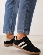 berrozio Sneakers din piele cu vârf lat în stilul pantofilor de tenis Zaye Negri