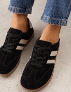 berrozio Sneakers din piele cu vârf lat în stilul pantofilor de tenis Zaye Negri