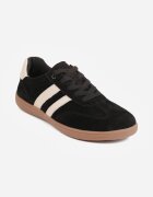 berrozio Sneakers din piele cu vârf lat în stilul pantofilor de tenis Zaye Negri