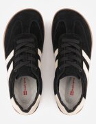 berrozio Sneakers din piele cu vârf lat în stilul pantofilor de tenis Zaye Negri