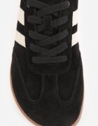 berrozio Sneakers din piele cu vârf lat în stilul pantofilor de tenis Zaye Negri