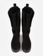 bestelle Botine cu talpă groasă în stil grunge cu catarame decorative Dorela Negre