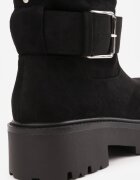 bestelle Botine cu talpă groasă în stil grunge cu catarame decorative Dorela Negre