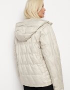 bh forever Geacă windbreaker matlasată bej deschis cu glugă și buzunare laterale Dairel