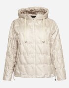 bh forever Geacă windbreaker matlasată bej deschis cu glugă și buzunare laterale Dairel