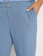 bh forever Pantaloni Albaștri cu Croi Drept cu Elastic în Talie Filavia