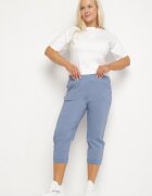 bh forever Pantaloni Albastri cu Vâscoză Decorați cu Buzunare Liranta