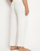 bh forever Pantaloni Albi cu croială dreaptă cu elastic în talie Filavia