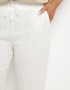 bh forever Pantaloni Albi cu In și Gumă Elastică în Talie Nativena
