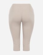 bh forever Pantaloni bej 3/4 cu elastic în talie și șnur decorate cu zirconii Nazairia