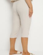 bh forever Pantaloni bej cu elastic în talie 7/8 Tenimira