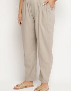 bh forever Pantaloni Bej cu In cu Croială Clasică Liravaia