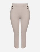 bh forever Pantaloni Bej cu Viscoză și Nasturi Decorativi Tenzina
