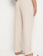 bh forever Pantaloni Bej deschis cu bandă elastică lată în talie și curea din material textil Janani