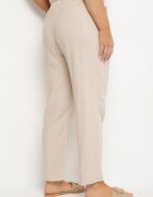 bh forever Pantaloni bej deschis cu in și elastic în talie Nativena
