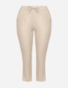 bh forever Pantaloni bej deschis cu in și elastic în talie Nativena
