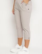 bh forever Pantaloni Bej deschis cu Vâscoză și Nasturi Decorativi Lireza