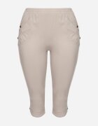 bh forever Pantaloni Bej deschis cu Vâscoză și Nasturi Decorativi Lireza