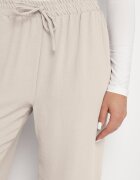 bh forever Pantaloni Bej Largi cu talie elastică cu lănțișor decorativ Istaria
