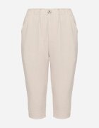 bh forever Pantaloni Capri Bej cu bumbac și talie înaltă Galirosa