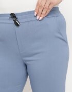 bh forever Pantaloni casual albaștri cu bandă elastică în talie și șnururi decorative Penderia