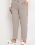 bh forever Pantaloni Gri Casual cu bandă elastică în talie cu buzunare oblice Mousesa