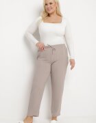 bh forever Pantaloni Gri Casual cu bandă elastică în talie cu buzunare oblice Mousesa