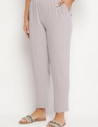 bh forever Pantaloni Gri cu Croială Dreaptă cu Elastic în Talie Filavia
