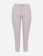 bh forever Pantaloni Gri deschis Casual cu bandă elastică în talie cu buzunare laterale Mousesa