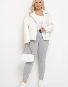 bh forever Pantaloni Gri deschis Casual cu bandă elastică în talie și șnururi decorative Penderia