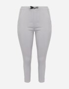 bh forever Pantaloni Gri deschis Casual cu bandă elastică în talie și șnururi decorative Penderia