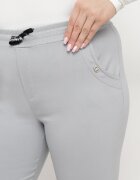 bh forever Pantaloni Gri deschis cu lungime 7/8 și Buzunare Gavotta