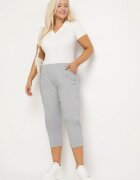bh forever Pantaloni Gri din Vâscoză Decorați cu Buzunare Liranta