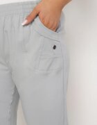 bh forever Pantaloni Gri din Vâscoză Decorați cu Buzunare Liranta