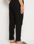 bh forever Pantaloni Negri din in cu o croială clasică Liravaia
