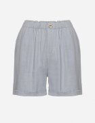 bh forever Pantaloni scurți Albaștri Clasici cu In cu Elastic în Talie și Buzunare Filarenea