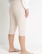 bh forever Pantaloni scurți bej deschis cu lungimea sub genunchi cu elastic în talie și șnur Gentria
