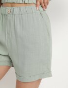 bh forever Pantaloni scurți Verzi Clasici din in cu elastic în talie și buzunare Filarenea