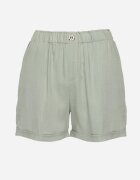 bh forever Pantaloni scurți Verzi Clasici din in cu elastic în talie și buzunare Filarenea