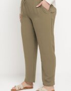 bh forever Pantaloni Verzi Casual cu talie elastică cu buzunare laterale Mousesa