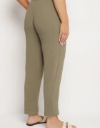bh forever Pantaloni Verzi cu Croială Dreaptă cu Elastic în Talie Filavia