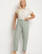 bh forever Pantaloni Verzi cu In și Gumă Elastică în Talie Nativena