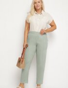 bh forever Pantaloni Verzi din In cu Croială Clasică Liravaia