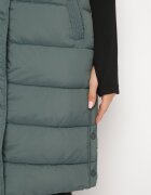 bh forever Vestă Verde Lungă Matlasată Închisă cu capse și fermoar Ishtar