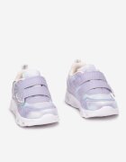 bi&ki Pantofi Sport Mov cu Talpă Luminoasă cu Benzi Velcro Decorative și Branț din Piele Aubrianna